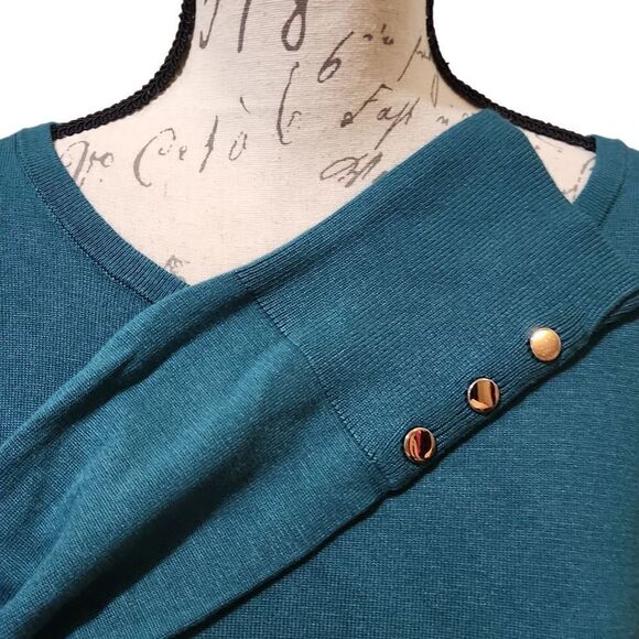 Jm COLLECTION Knit Long Sleeve Top - Picture 4 of 7